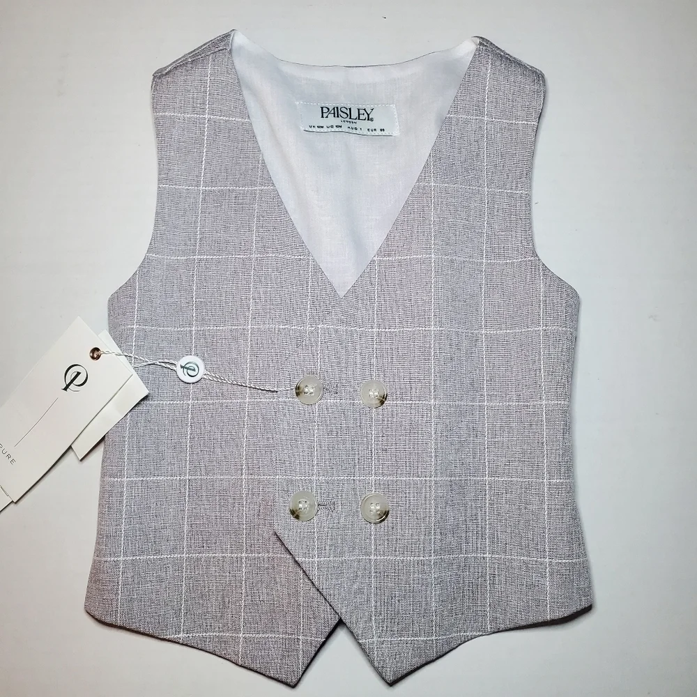 Paisley of London Gray 12M 2 piece Vest/Pant